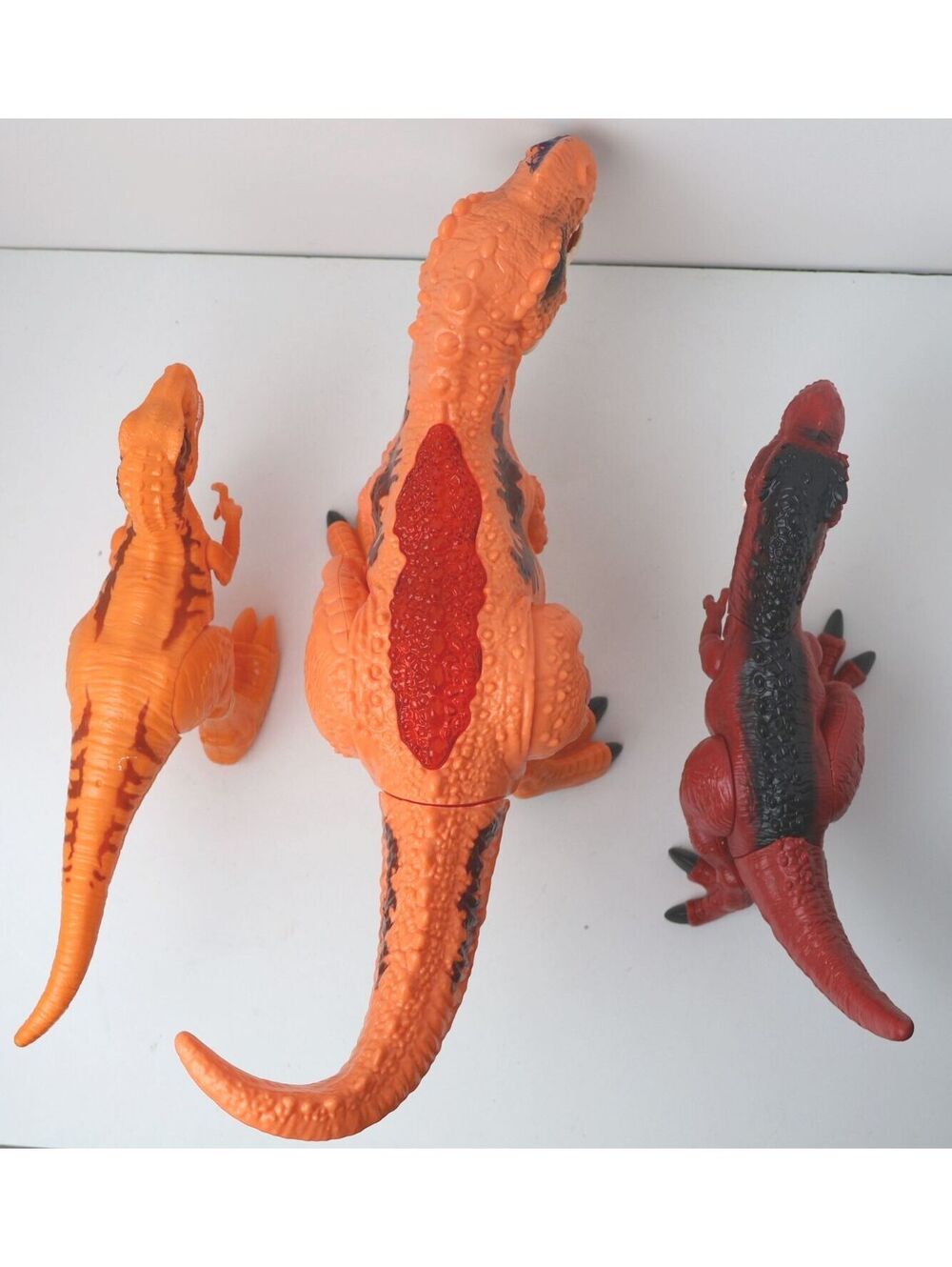 Set of 3 Realistic Dinosaur Action Figures - T-Rex and Velociraptor Toys - Picture 5 of 15